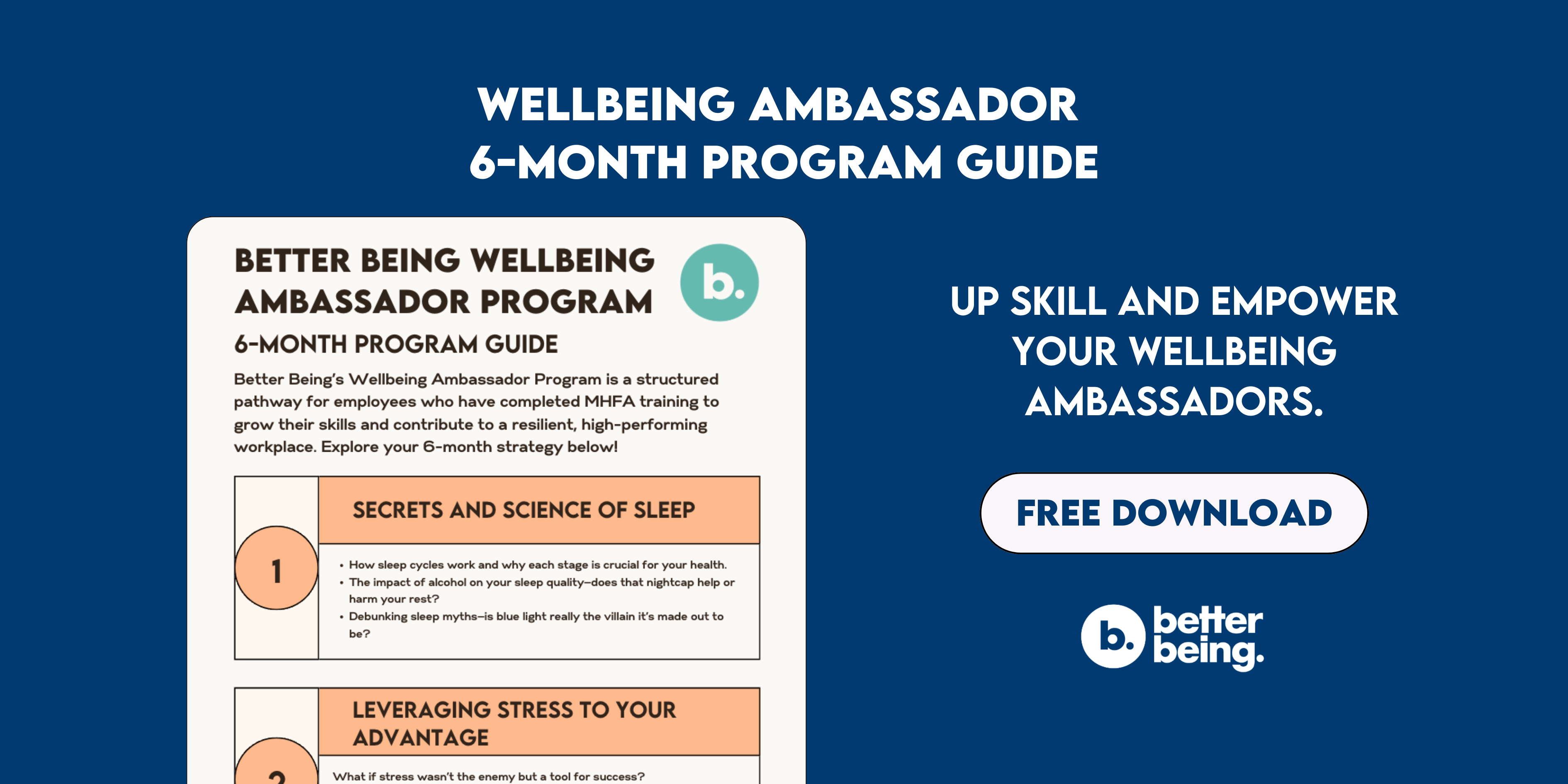 Wellbeing Ambassador Program 6-month program guide download